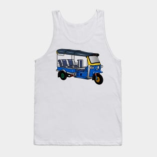 Tuk tuk cartoon illustration Tank Top